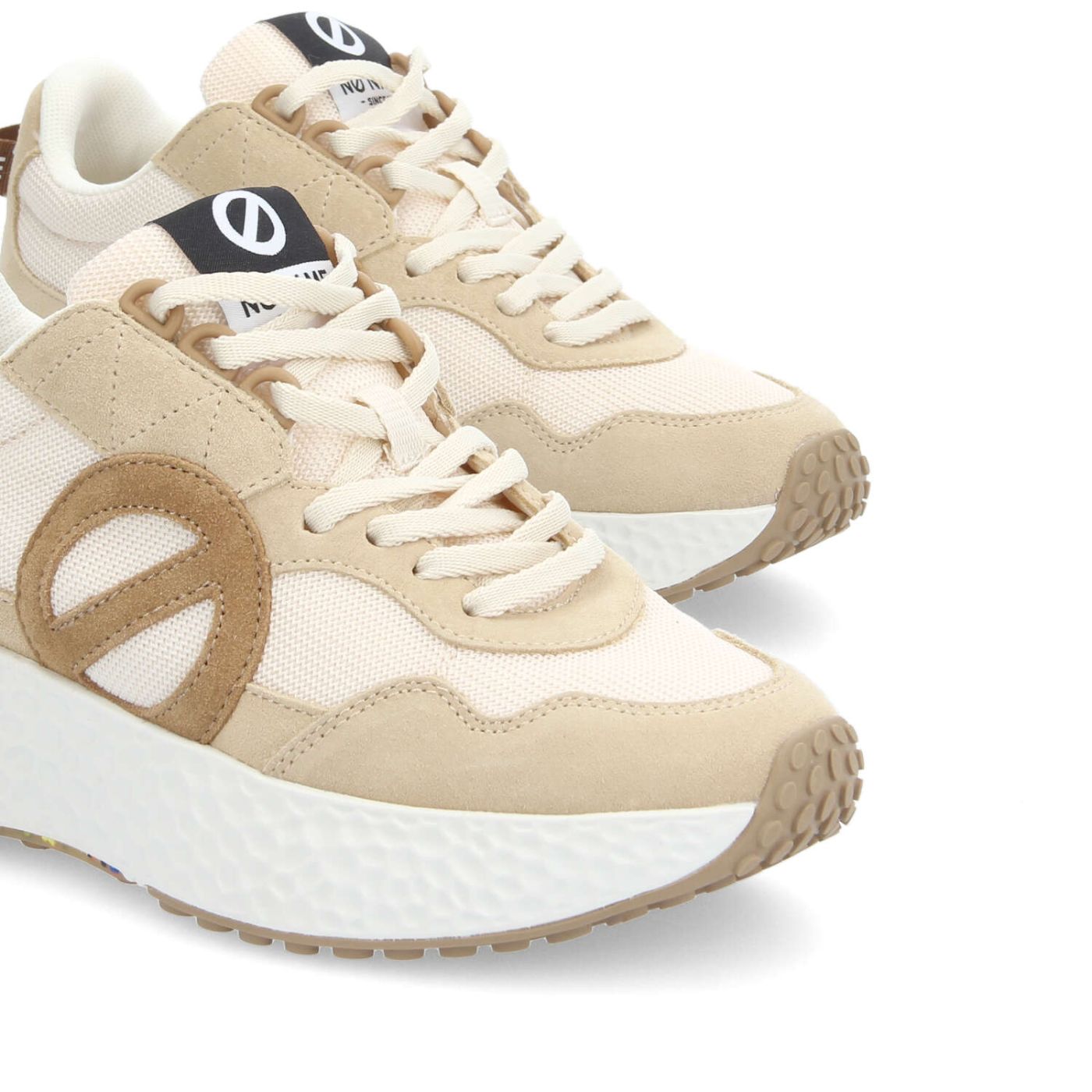 CARTER JOGGER W - SUEDE/KNIT/SUED - BEIGE/BIANCO SPORCO